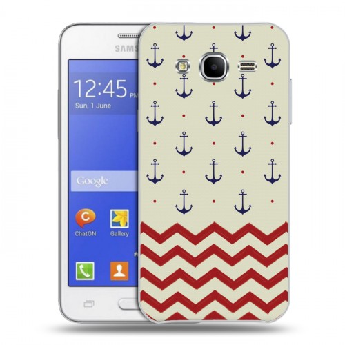 Дизайнерский пластиковый чехол для Samsung Galaxy J7 Морские шаблоны