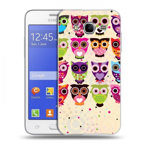 Дизайнерский силиконовый чехол для Samsung Galaxy J7 Совы