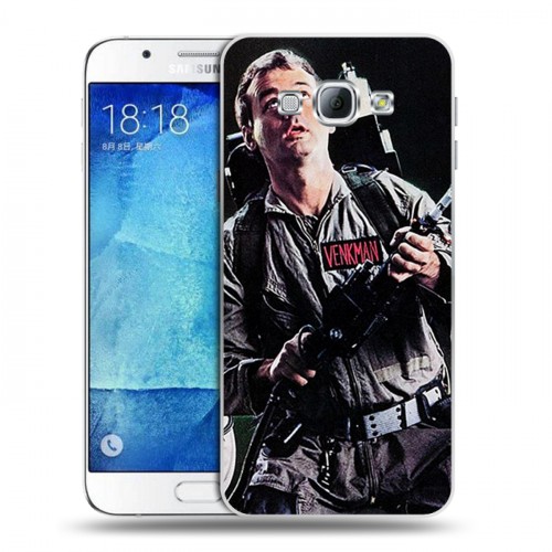 Дизайнерский пластиковый чехол для Samsung Galaxy A8 Охотники за привидениями
