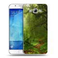 Дизайнерский пластиковый чехол для Samsung Galaxy A8 лес