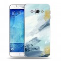 Дизайнерский пластиковый чехол для Samsung Galaxy A8 Мазки краски