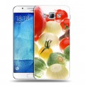 Дизайнерский пластиковый чехол для Samsung Galaxy A8 Овощи