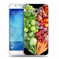 Дизайнерский пластиковый чехол для Samsung Galaxy A8 Овощи