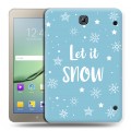 Дизайнерский силиконовый чехол для Samsung Galaxy Tab S2 8.0 снежинки