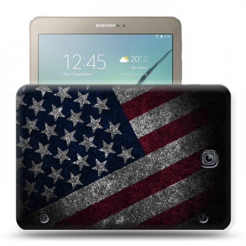 Дизайнерский силиконовый чехол для Samsung Galaxy Tab S2 8.0 флаг сша