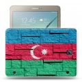 Дизайнерский силиконовый чехол для Samsung Galaxy Tab S2 8.0 Флаг Азербайджана