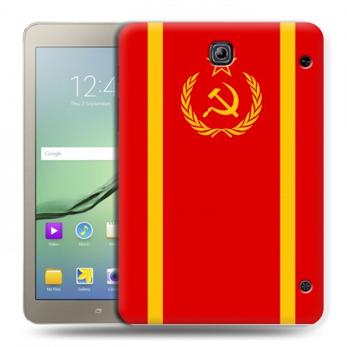 Дизайнерский силиконовый чехол для Samsung Galaxy Tab S2 8.0 Флаг СССР