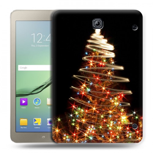 Дизайнерский силиконовый чехол для Samsung Galaxy Tab S2 8.0 Новогодняя елка
