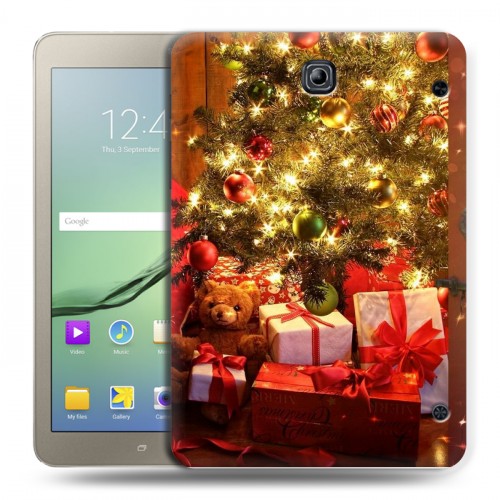 Дизайнерский силиконовый чехол для Samsung Galaxy Tab S2 8.0 Новогодняя елка