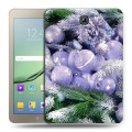 Дизайнерский силиконовый чехол для Samsung Galaxy Tab S2 8.0 Новогодняя хвоя