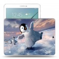 Дизайнерский силиконовый чехол для Samsung Galaxy Tab S2 9.7 Пингвины