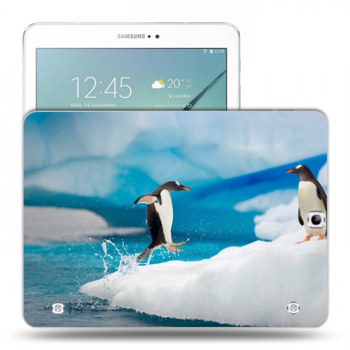 Дизайнерский силиконовый чехол для Samsung Galaxy Tab S2 9.7 Пингвины