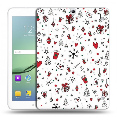 Дизайнерский силиконовый чехол для Samsung Galaxy Tab S2 9.7 Happy 2020