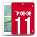 Дизайнерский силиконовый чехол для Samsung Galaxy Tab S2 9.7 Red White Fans