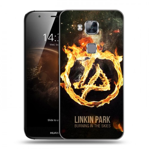 Дизайнерский пластиковый чехол для Huawei G8 Linkin Park