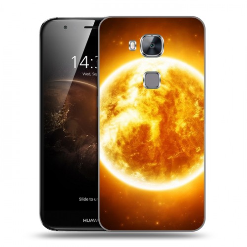 Дизайнерский пластиковый чехол для Huawei G8 Солнце