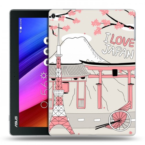 Дизайнерский силиконовый чехол для ASUS ZenPad 10 Столичные зарисовки