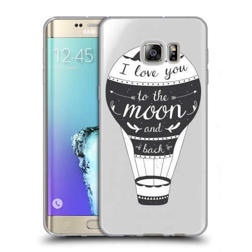 Полупрозрачный дизайнерский пластиковый чехол для Samsung Galaxy S6 Edge Plus Креативные слова