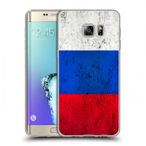 Дизайнерский пластиковый чехол для Samsung Galaxy S6 Edge Plus Российский флаг