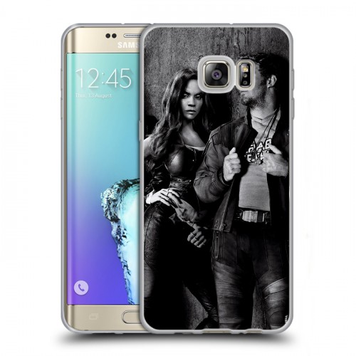 Дизайнерский пластиковый чехол для Samsung Galaxy S6 Edge Plus Стражи Галактики