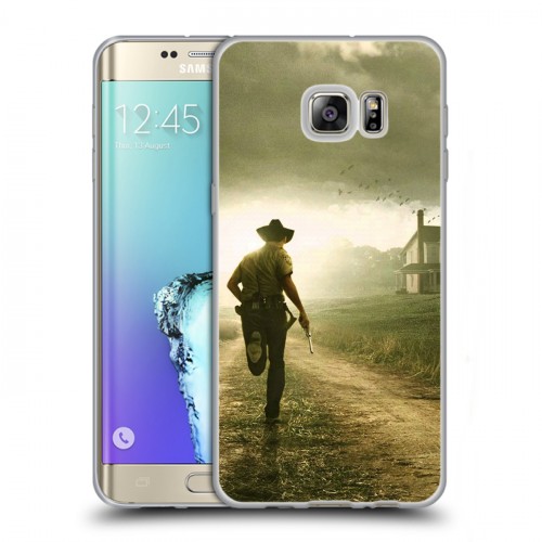 Дизайнерский пластиковый чехол для Samsung Galaxy S6 Edge Plus Ходячие Мертвецы