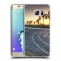 Дизайнерский пластиковый чехол для Samsung Galaxy S6 Edge Plus Лос-Анджелес