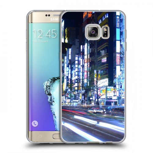 Дизайнерский пластиковый чехол для Samsung Galaxy S6 Edge Plus Токио