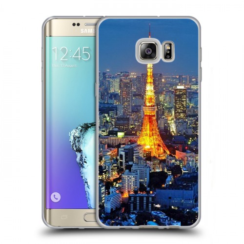 Дизайнерский пластиковый чехол для Samsung Galaxy S6 Edge Plus Токио