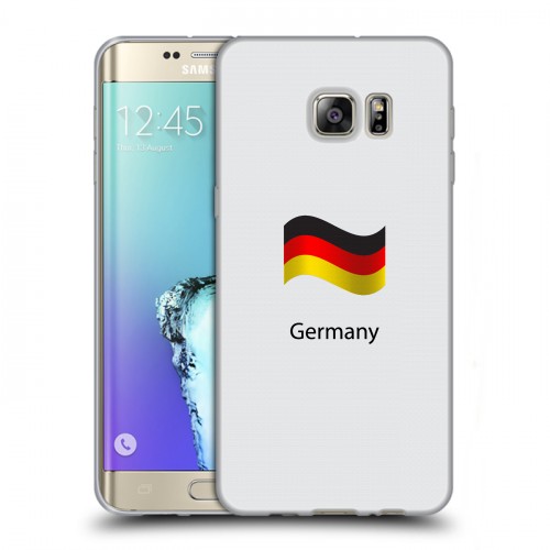 Дизайнерский пластиковый чехол для Samsung Galaxy S6 Edge Plus Флаг Германии