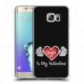 Дизайнерский пластиковый чехол для Samsung Galaxy S6 Edge Plus День Святого Валентина