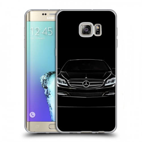 Дизайнерский пластиковый чехол для Samsung Galaxy S6 Edge Plus Mercedes
