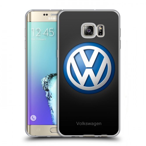 Дизайнерский пластиковый чехол для Samsung Galaxy S6 Edge Plus Volkswagen