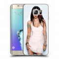 Дизайнерский пластиковый чехол для Samsung Galaxy S6 Edge Plus Меган Фокс