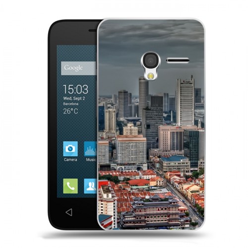 Дизайнерский пластиковый чехол для Alcatel One Touch Pixi 3 (4.5) Сингапур
