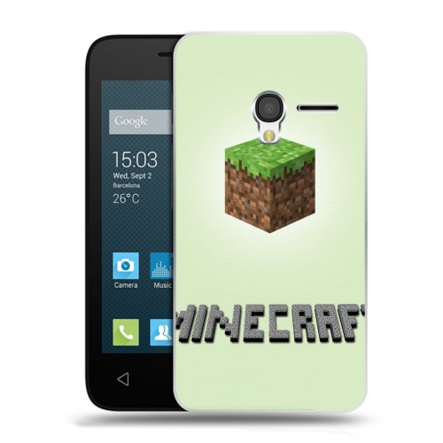 Дизайнерский пластиковый чехол для Alcatel One Touch Pixi 3 (4.5) Minecraft