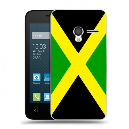 Дизайнерский пластиковый чехол для Alcatel One Touch Pixi 3 (4.5) Флаг Ямайки