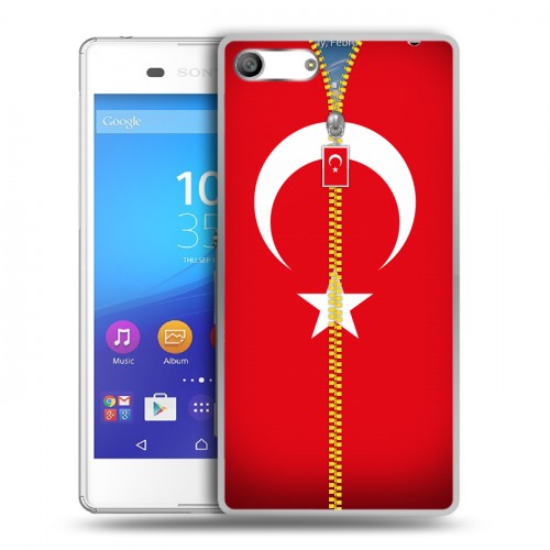 Дизайнерский силиконовый чехол для Sony Xperia M5 Флаг Турции