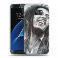Дизайнерский силиконовый с усиленными углами чехол для Samsung Galaxy S7 Боб Марли