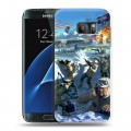 Дизайнерский силиконовый с усиленными углами чехол для Samsung Galaxy S7 Star Wars Battlefront