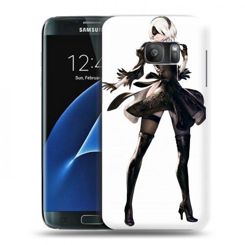 Дизайнерский силиконовый с усиленными углами чехол для Samsung Galaxy S7 NieR:Automata