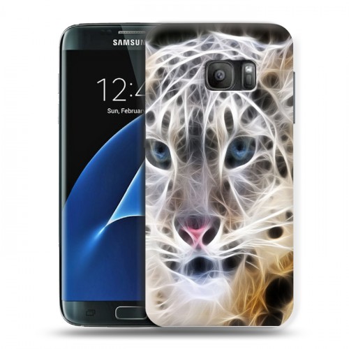 Дизайнерский силиконовый с усиленными углами чехол для Samsung Galaxy S7 Леопард