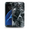 Дизайнерский силиконовый с усиленными углами чехол для Samsung Galaxy S7 Call of duty