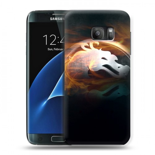 Дизайнерский силиконовый с усиленными углами чехол для Samsung Galaxy S7 Mortal Combat