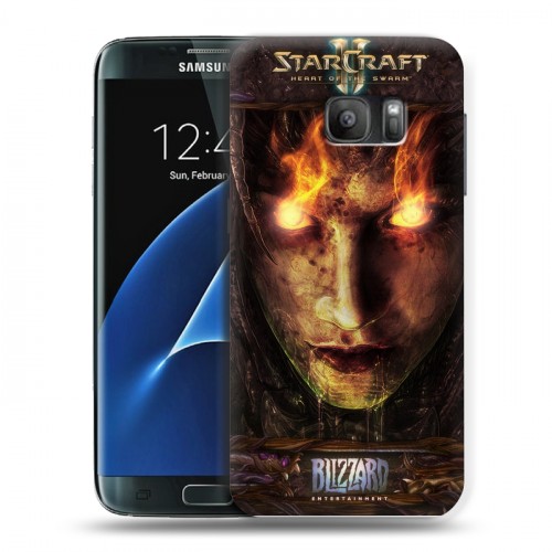 Дизайнерский силиконовый с усиленными углами чехол для Samsung Galaxy S7 Starcraft