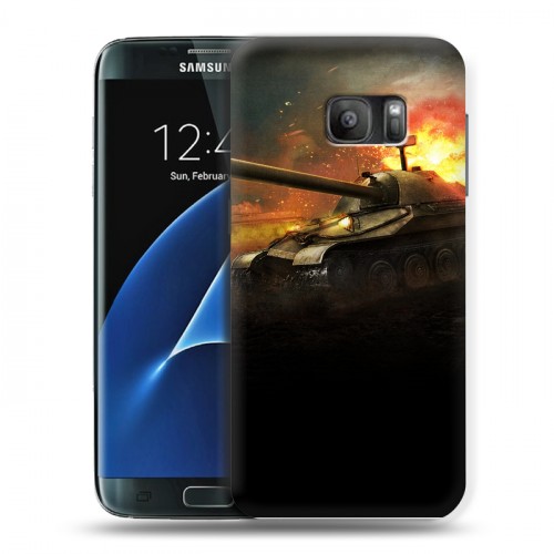 Дизайнерский силиконовый с усиленными углами чехол для Samsung Galaxy S7 Танки