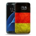 Дизайнерский силиконовый с усиленными углами чехол для Samsung Galaxy S7 Флаг Германии