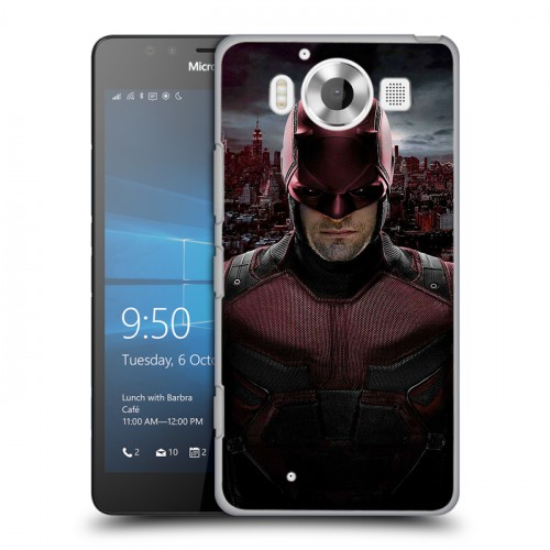 Дизайнерский пластиковый чехол для Microsoft Lumia 950 Сорвиголова
