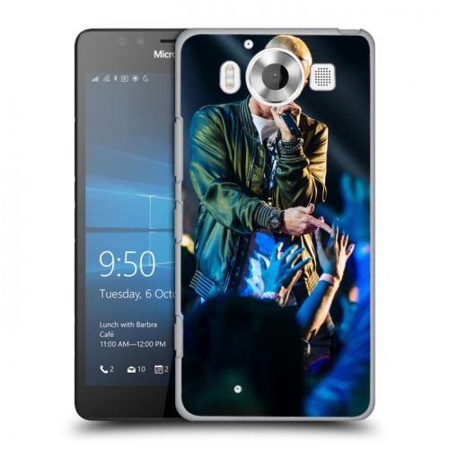 Дизайнерский пластиковый чехол для Microsoft Lumia 950 Eminem