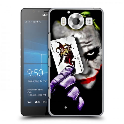 Дизайнерский пластиковый чехол для Microsoft Lumia 950 Джокер