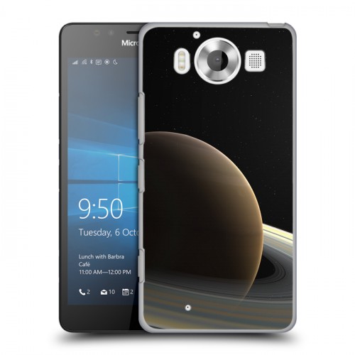 Дизайнерский пластиковый чехол для Microsoft Lumia 950 Сатурн